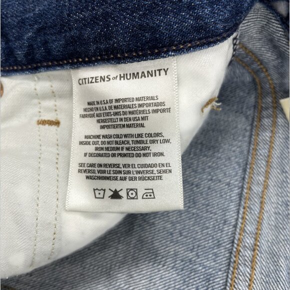 Citizens of Humanity Jeans 30 x 27 Liya High Rise Crop Distressed Women's 28 - Picture 12 of 13